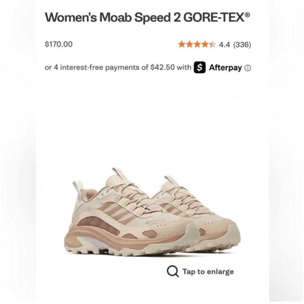 Merrell Women's Moab Speed 2 GORE-TEX Shoes - nougat